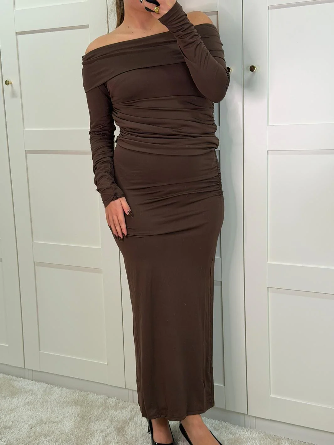 A-bee - Annelise Dress - Dark Brown - Image 6