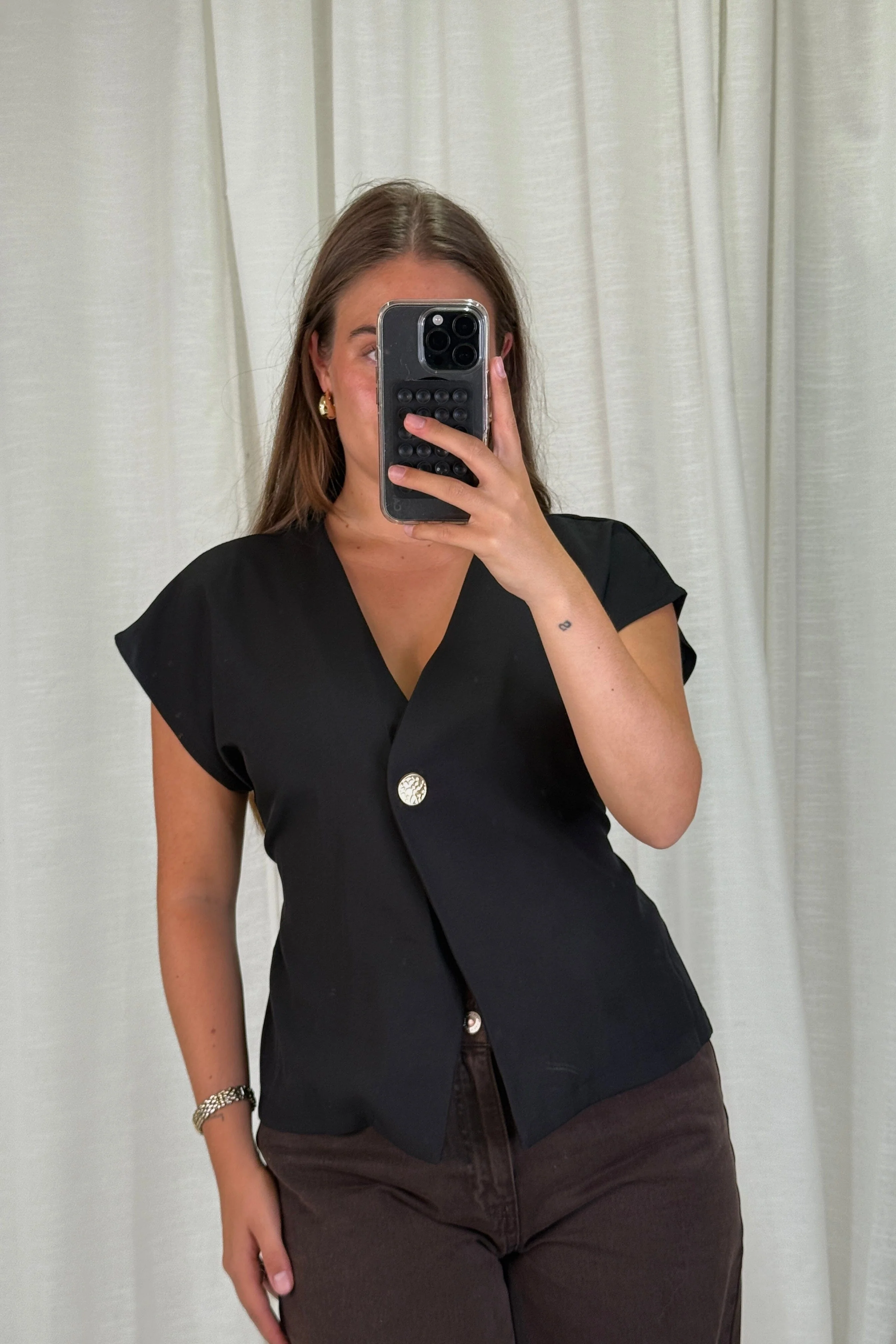 A-bee - Clarice Top - Black