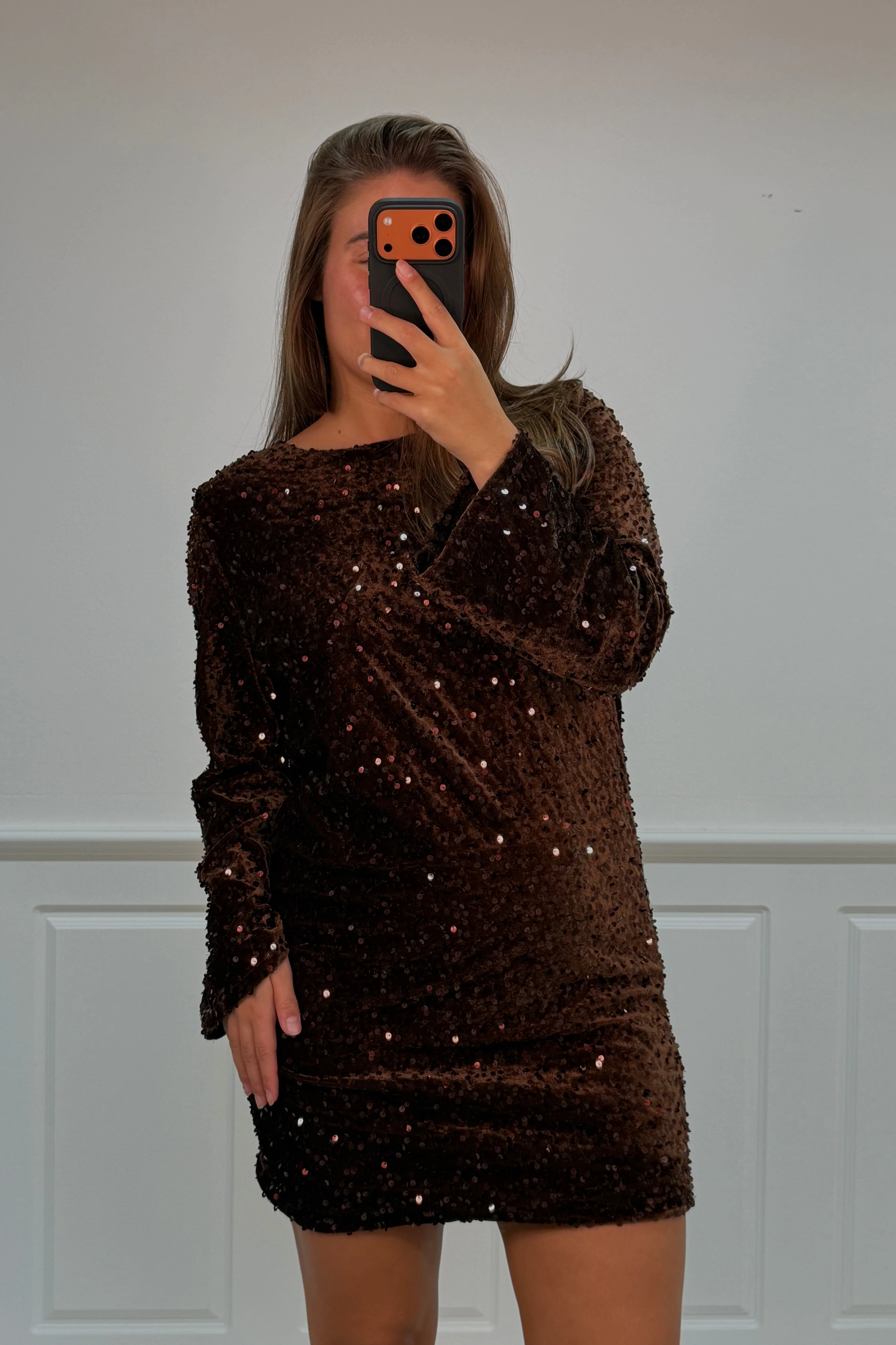 A-bee - Claudia dress - Dark Brown - Image 2