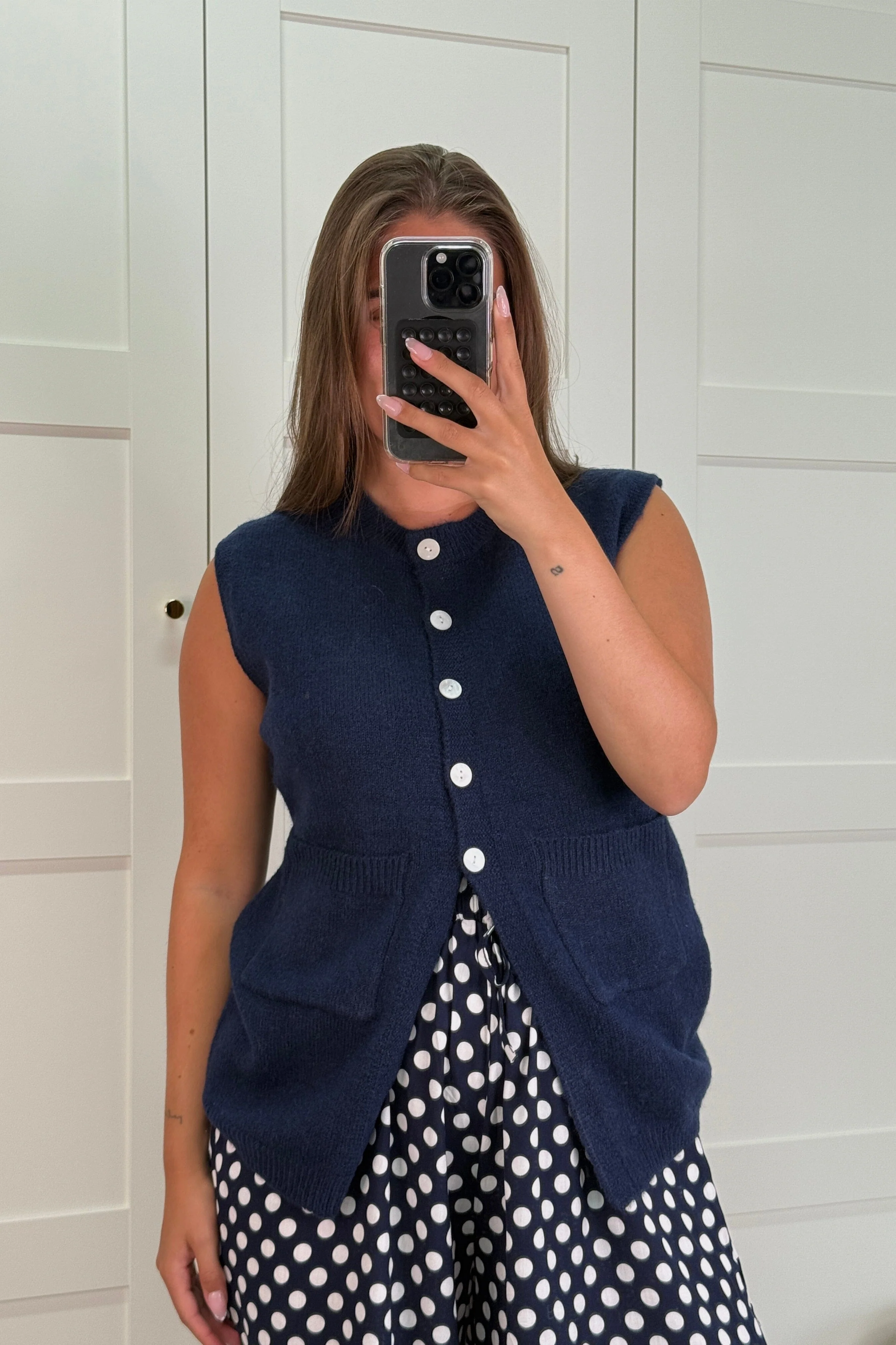 A-bee - Esme Vest - Navy