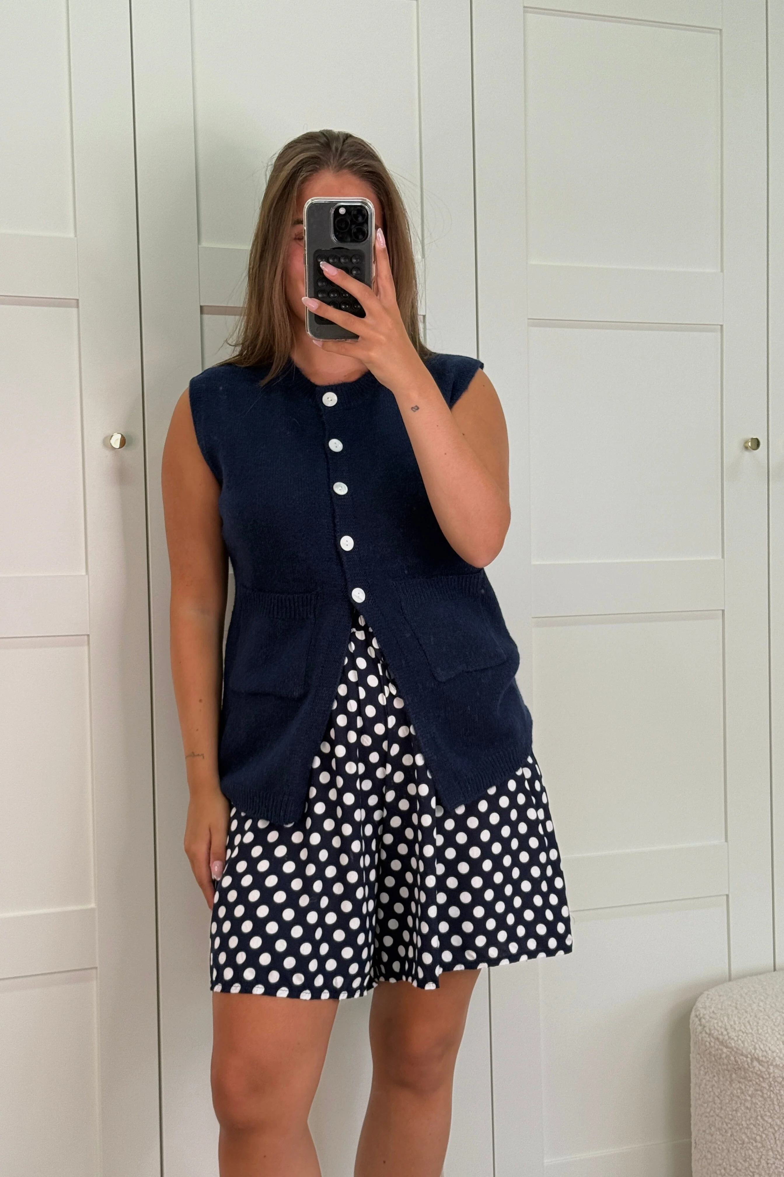 A-bee - Esme Vest - Navy - Image 3