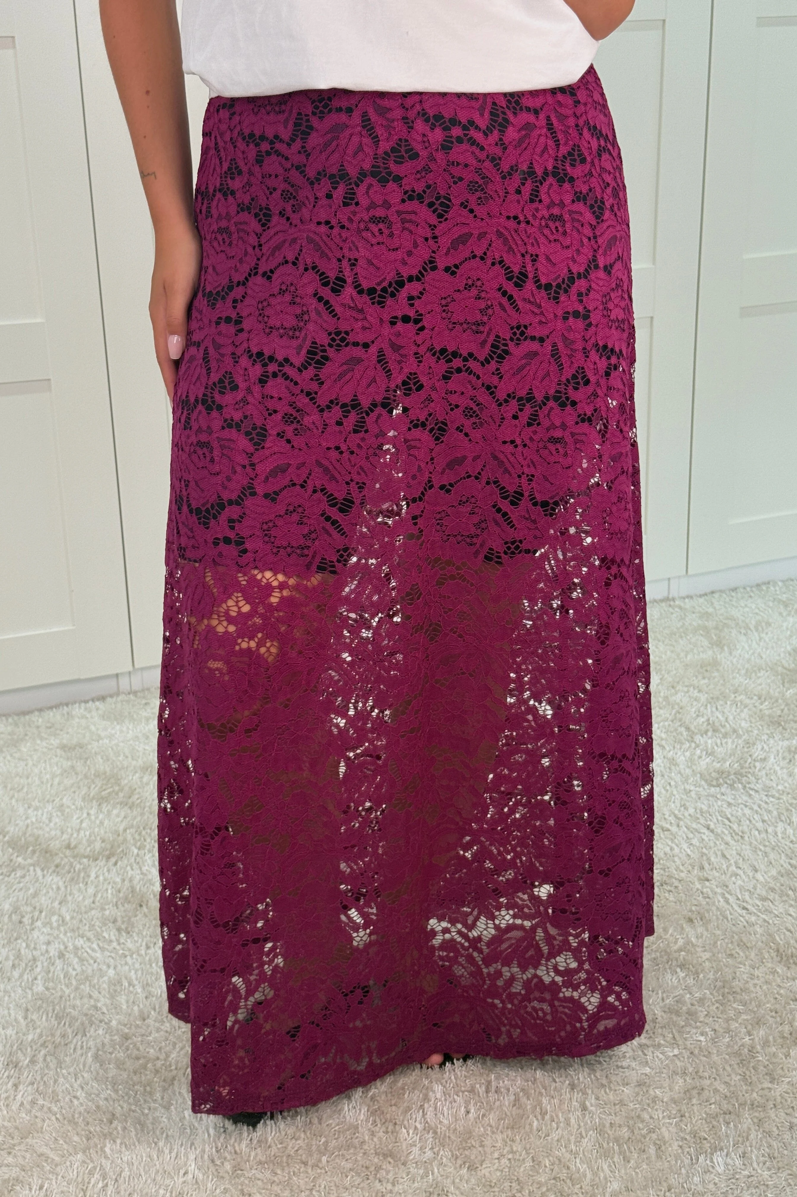 A-bee - Jasmin Skirt - Mauve - Image 5
