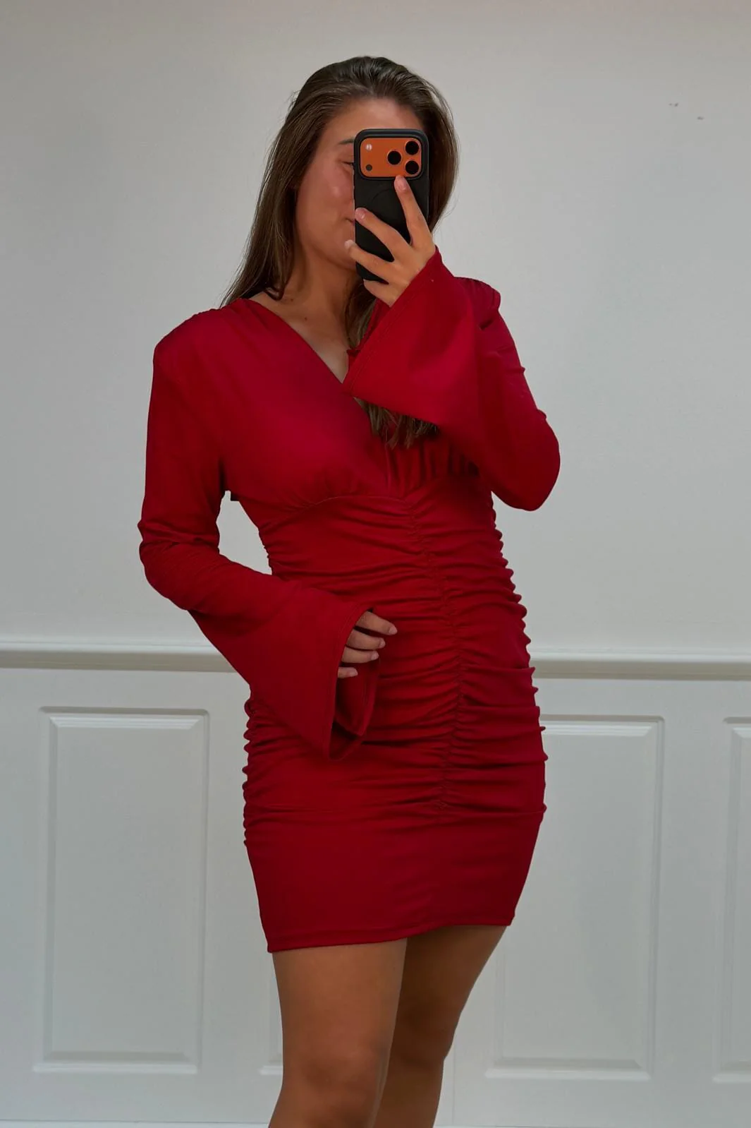 A-bee - Katia dress - Burgundy - Image 5