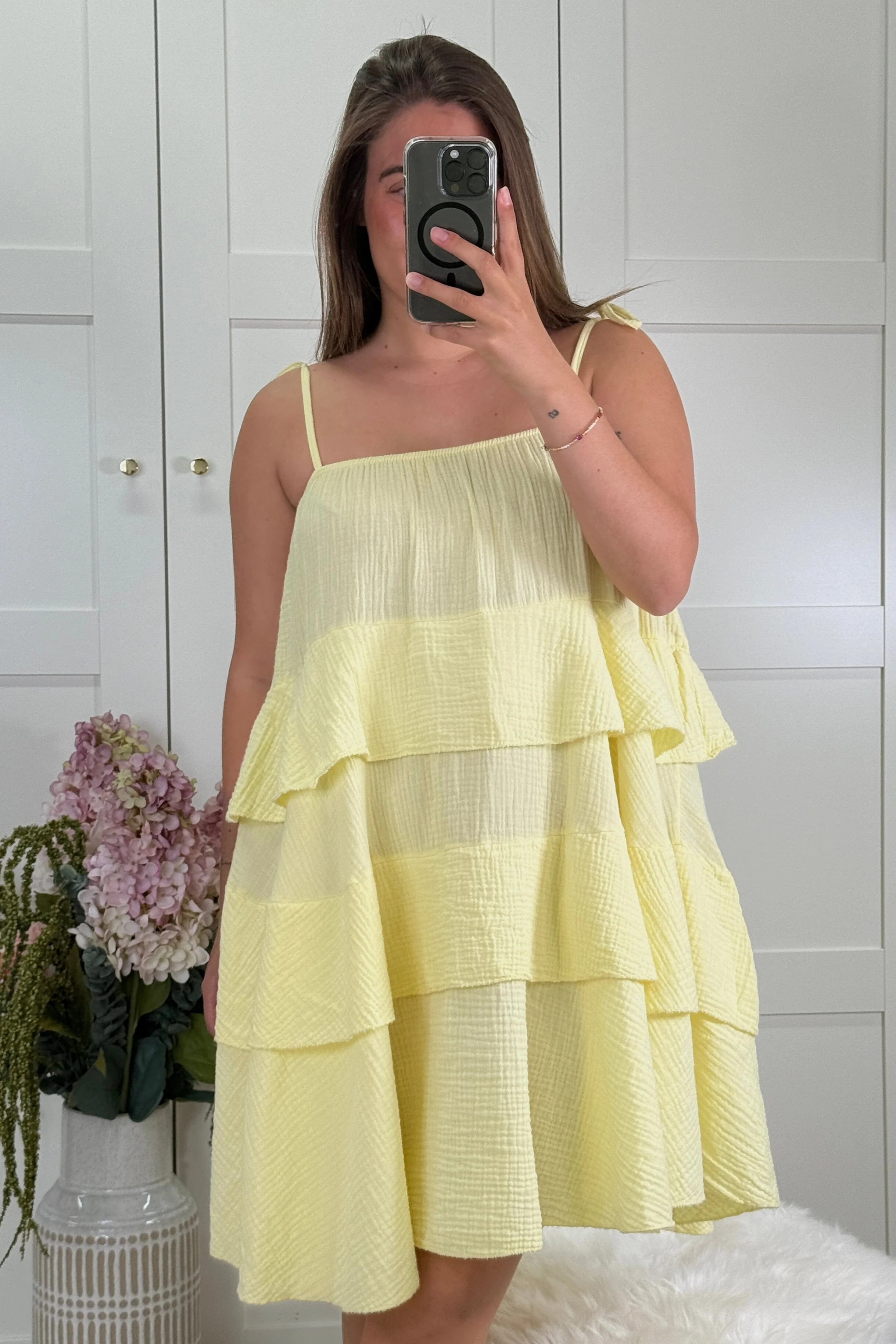 A-bee - Madison Kjole - Light yellow