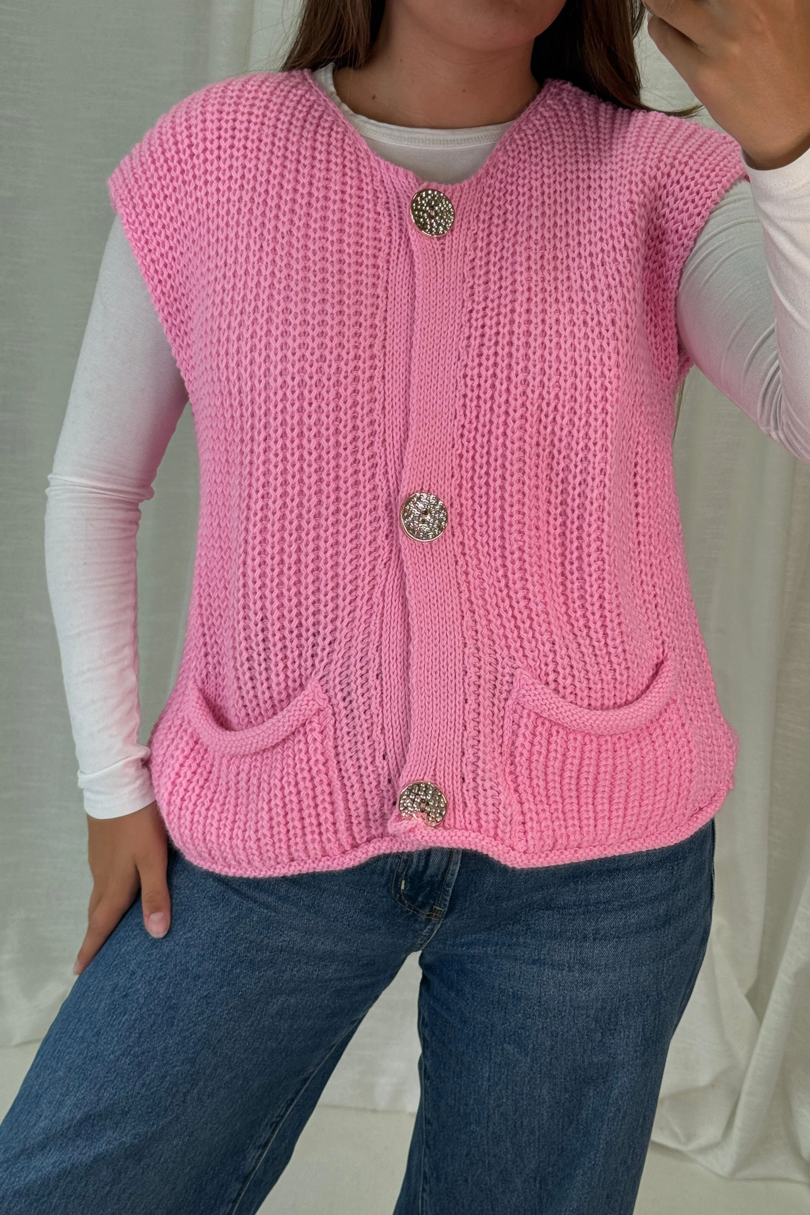 A-bee - Marya Vest - Pink - Image 4