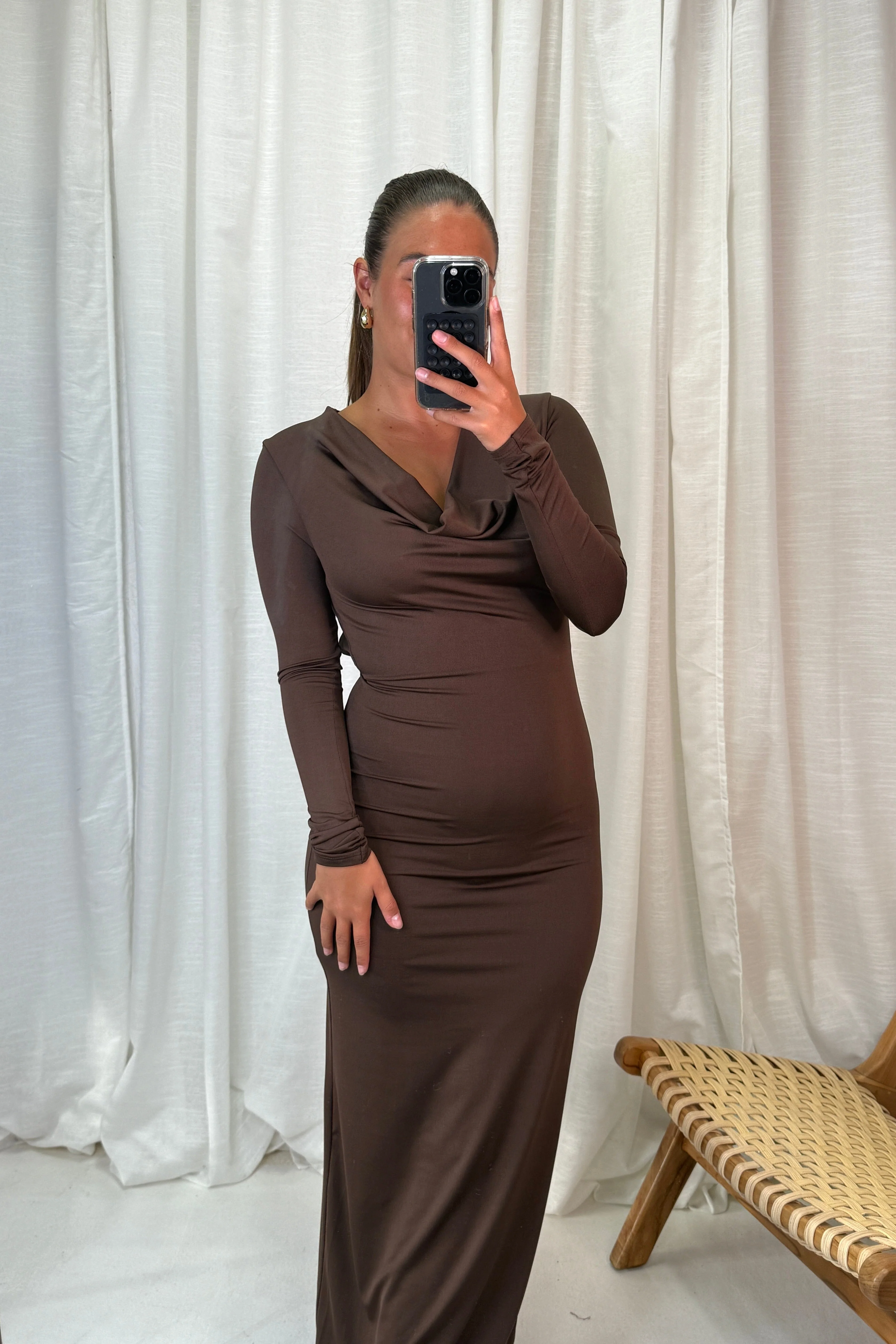 A-bee - Serena Dress - Brown - Image 2