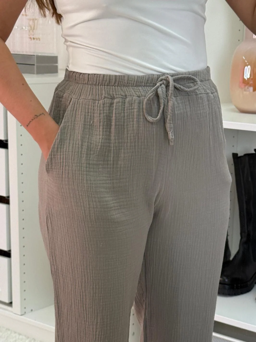 A-bee - Sonja Pants - Taupe - Image 3