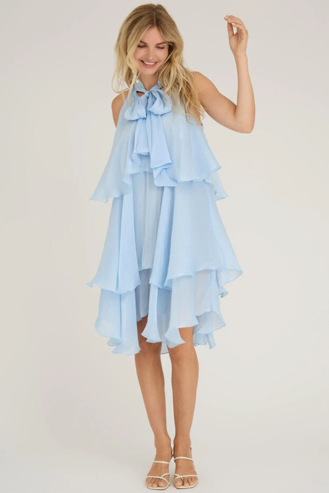 A-View - Demi Dress - 282 Light Blue - Image 5