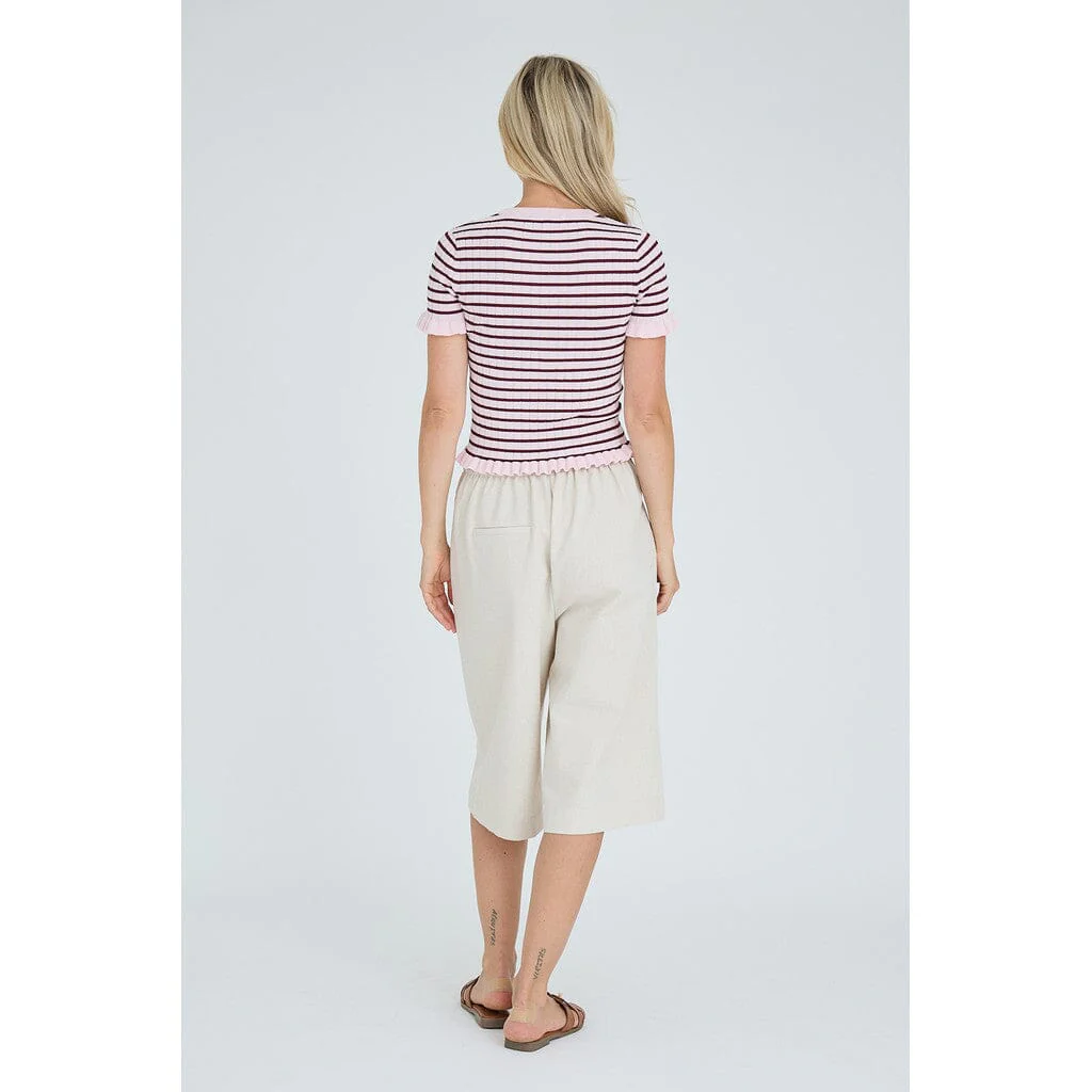 A-View - Fabi Knit Top AV7079 - 373 - Bordeaux/Rose - Image 3