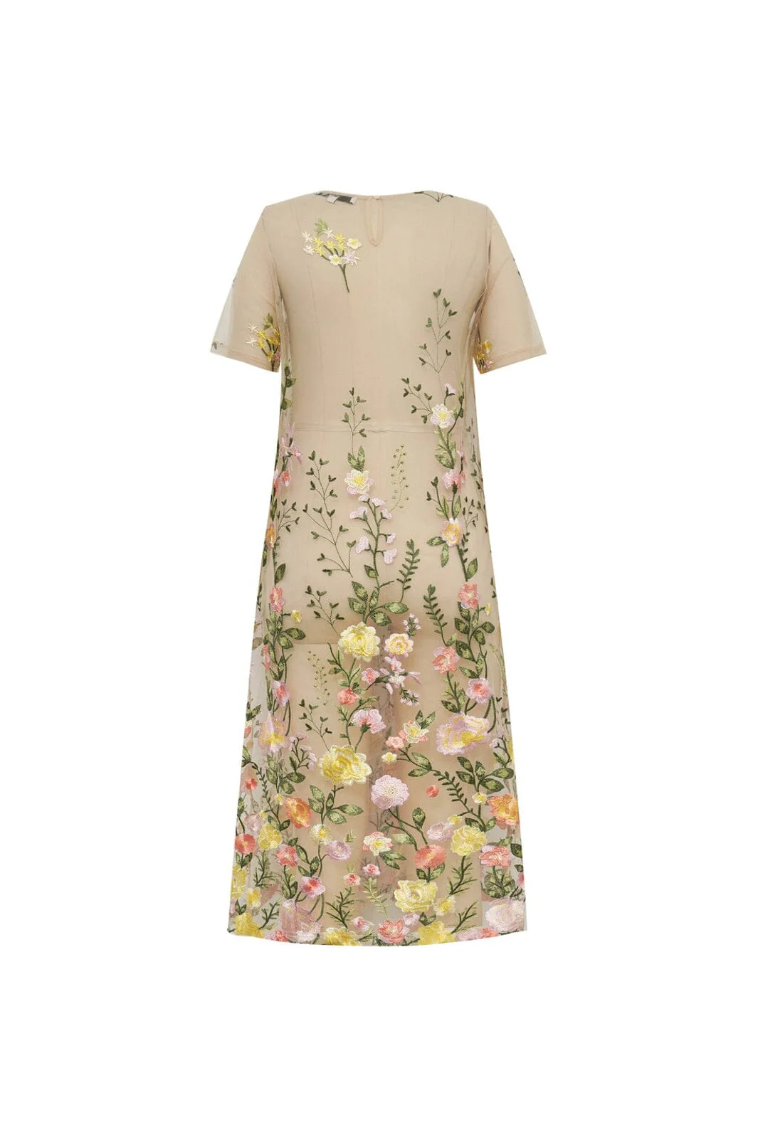 A-View - Fuschia Midi Dress AV7086 - 201 - Sand/Yellow - Image 2
