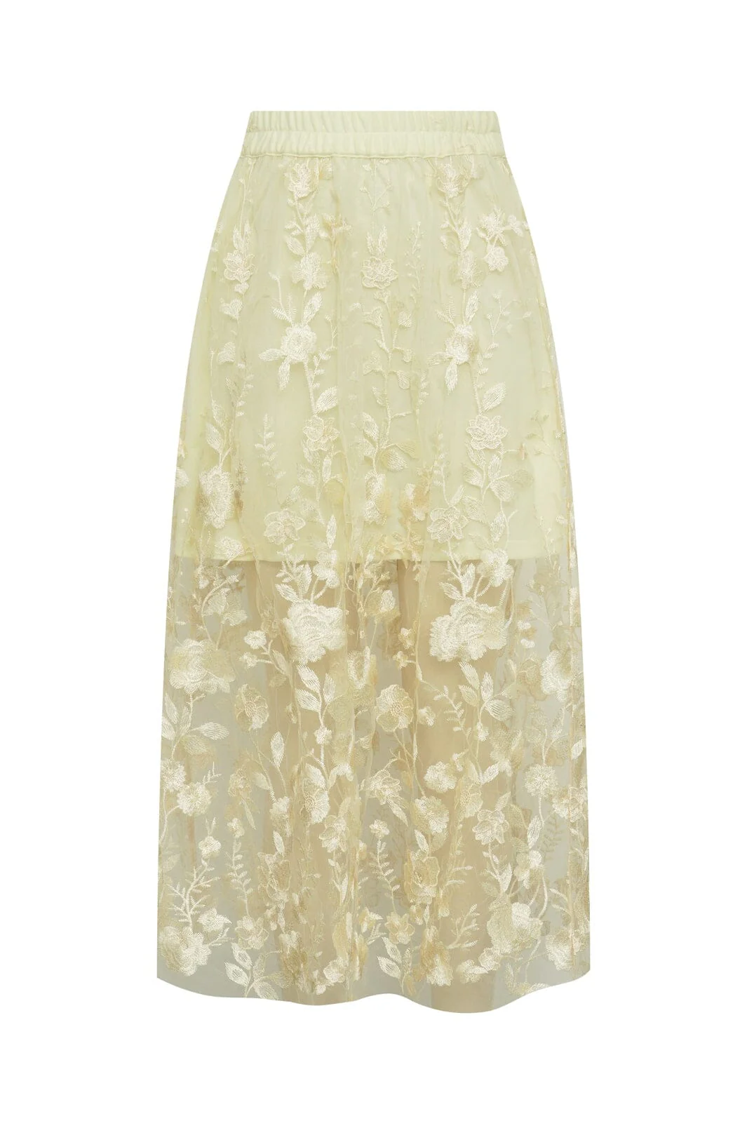 A-View - Fuschia Skirt AV4624 - 069 - Pale Yellow - Image 4