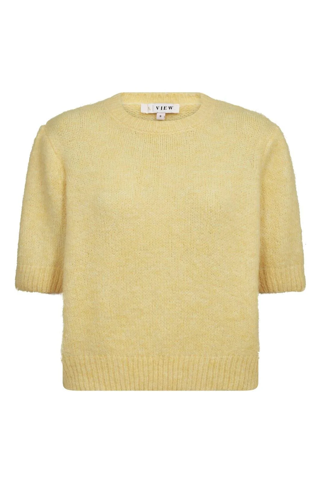 A-View - Inge S/S Knit Pullover AV7076 - 069 - Pale Yellow