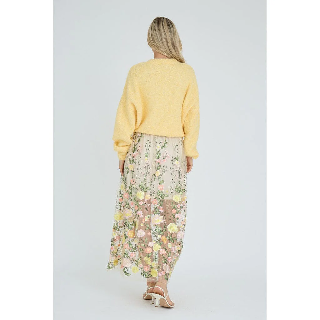 A-View - Soft Knit Cardigan AV7074 - 069 - Pale Yellow - Image 3