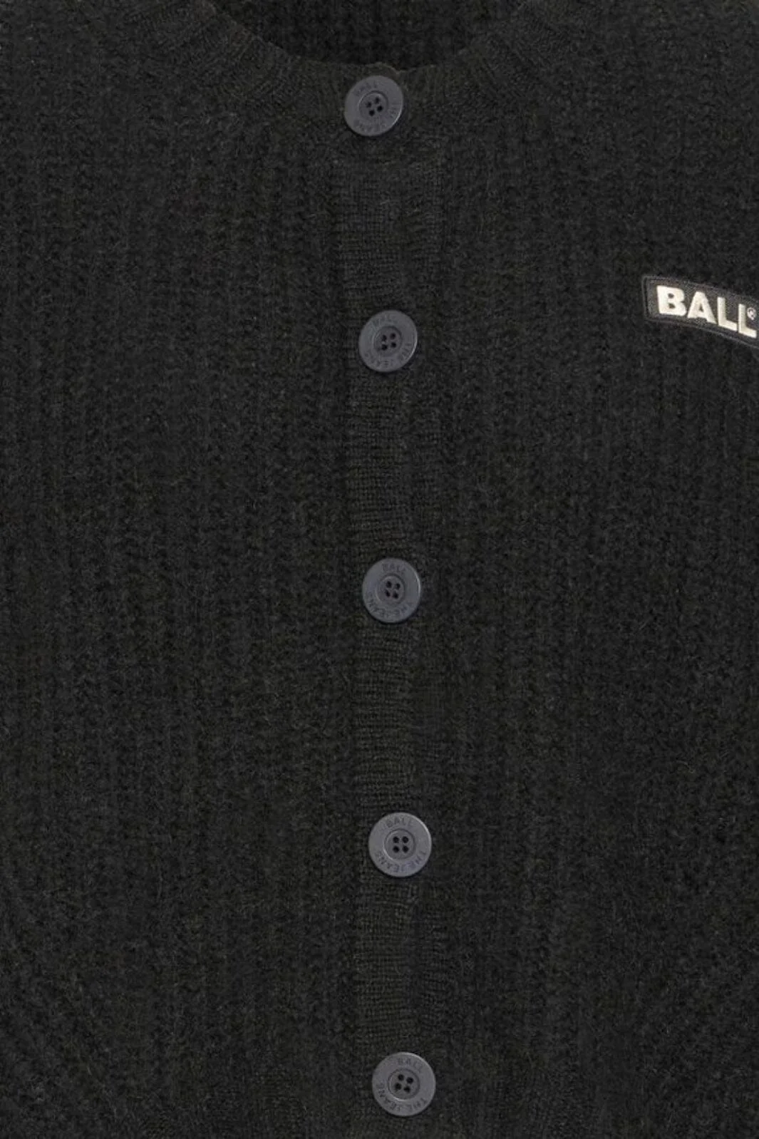 Ball - Stacy Rib Cardigan 50405351 - 193911 - Black - Image 3