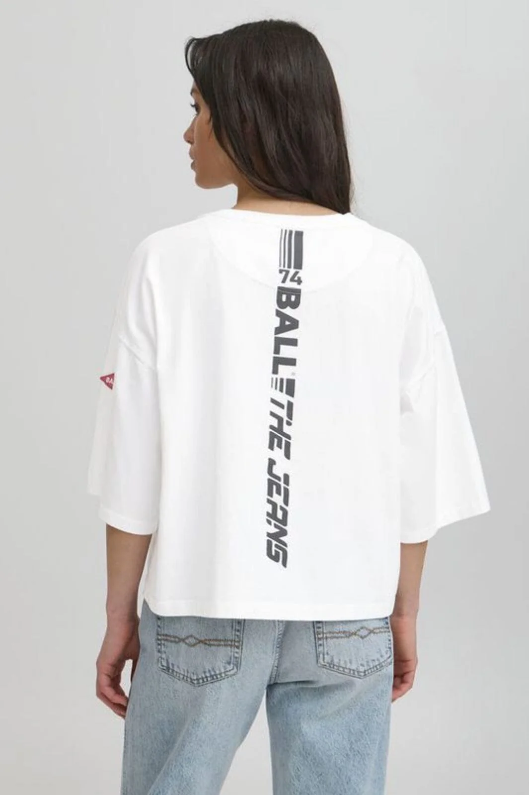 Ball - Viola Bp Cropped Oz Tee 50405365 - 114800 - Blanc De Blanc - Image 2