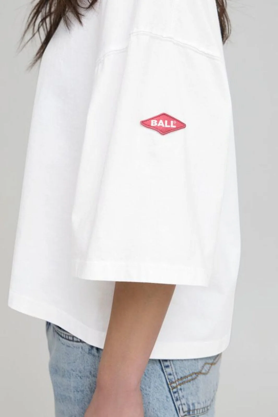 Ball - Viola Bp Cropped Oz Tee 50405365 - 114800 - Blanc De Blanc - Image 4
