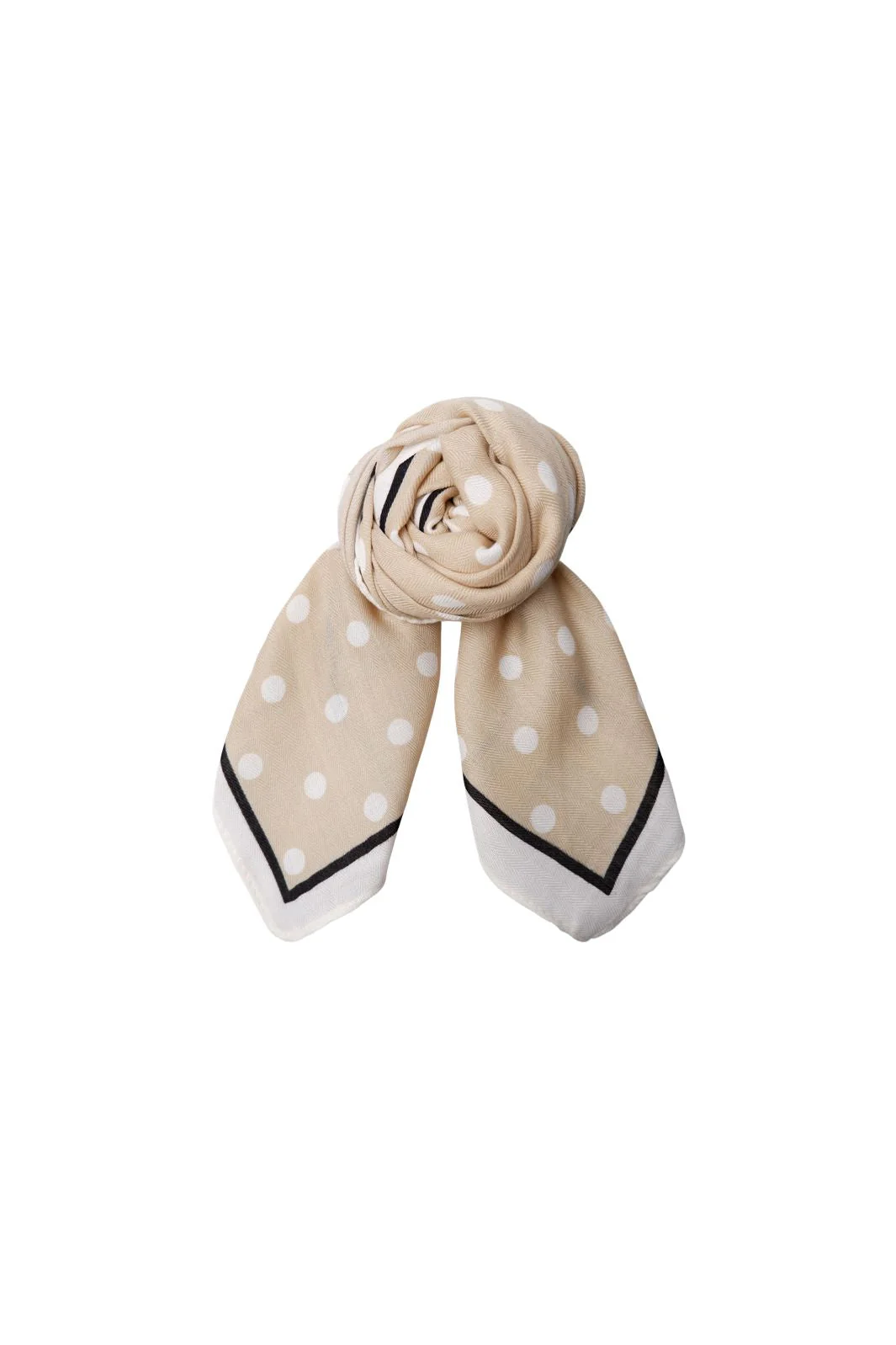 Black Colour - Bcanneli Mini Scarf 3652 - Beige - Image 2