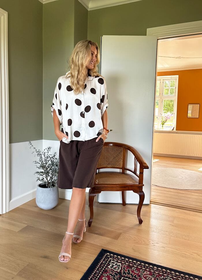 Black Colour - Bccasba Long Shorts 41009 - Coffee - Image 2