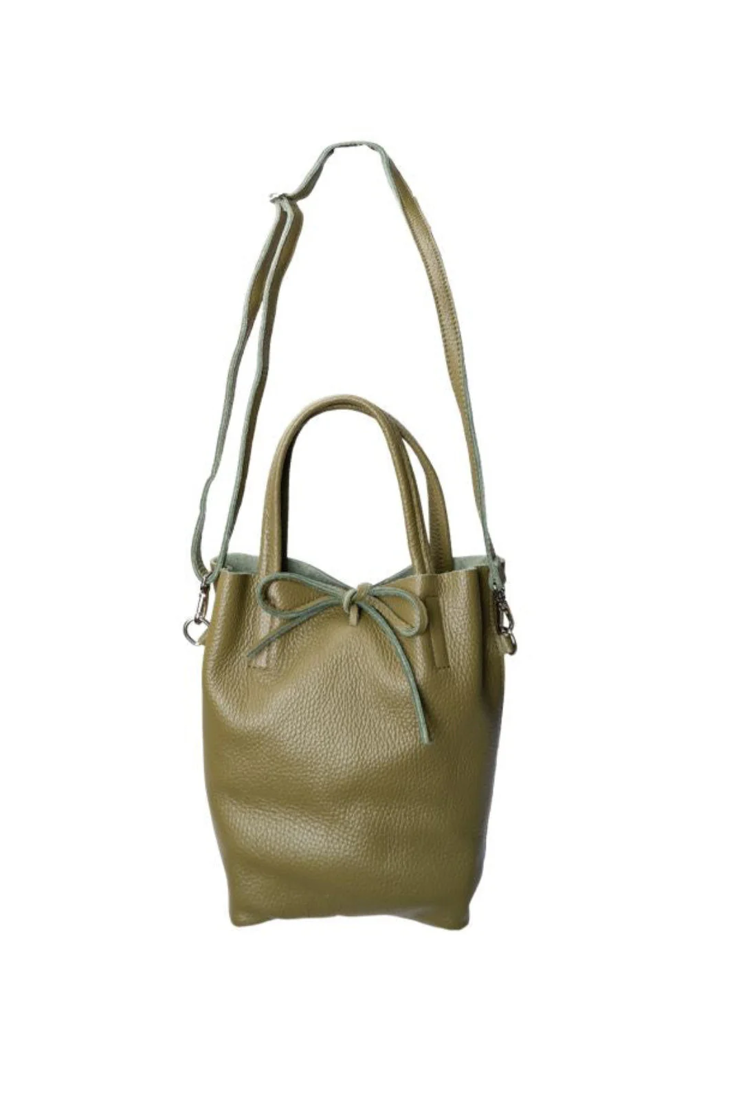 Black Colour - Bcchristy Mini Leather Totebag 9375 - Olive Dust - Image 2