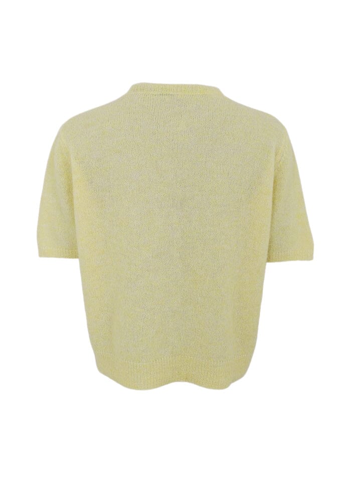 Black Colour - Bcdell Ss Cardigan 1253 - Lt. Yellow - Image 3