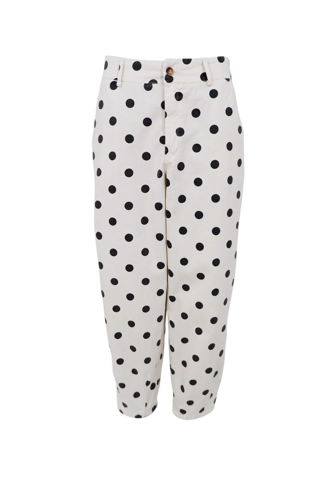 Black Colour - Bcellie Barrel Pant 41092 - White Dot - Image 2