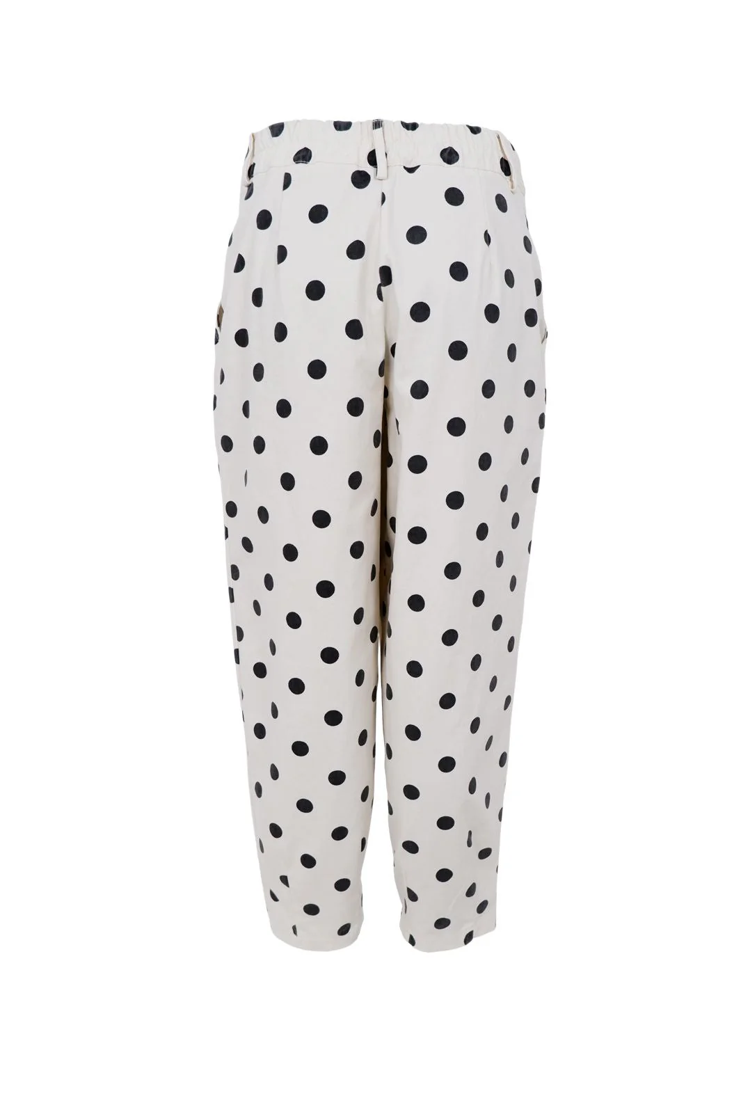 Black Colour - Bcellie Barrel Pant 41092 - White Dot - Image 3