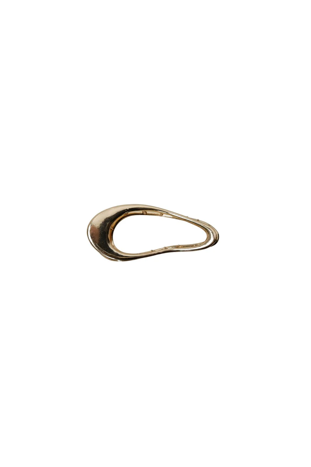 Black Colour - Bcflow Matt Hair Claw 6029 - Matt Gold Coloured - Image 2