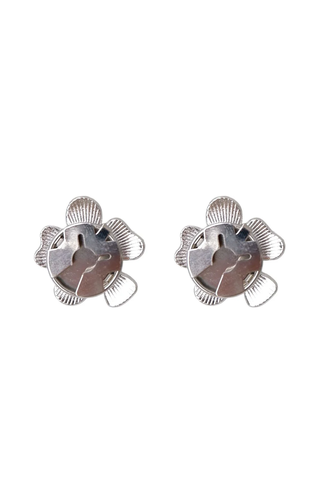 Black Colour - Bcjelline Button Covers, 2 Pcs. Set 4539 - Silver Coloured - Image 3