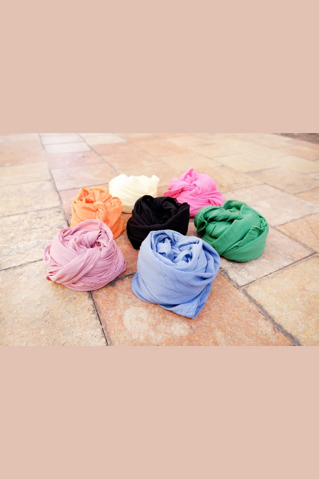 Black Colour - Bckelsey Small Plain Scarf 208272 - Lt. Yellow - Image 2