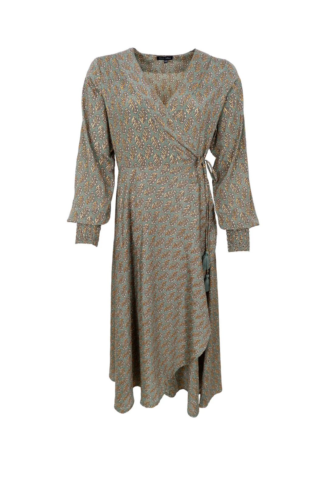Black Colour - Bcluna Wrap Dress 39212 - Olive Mist