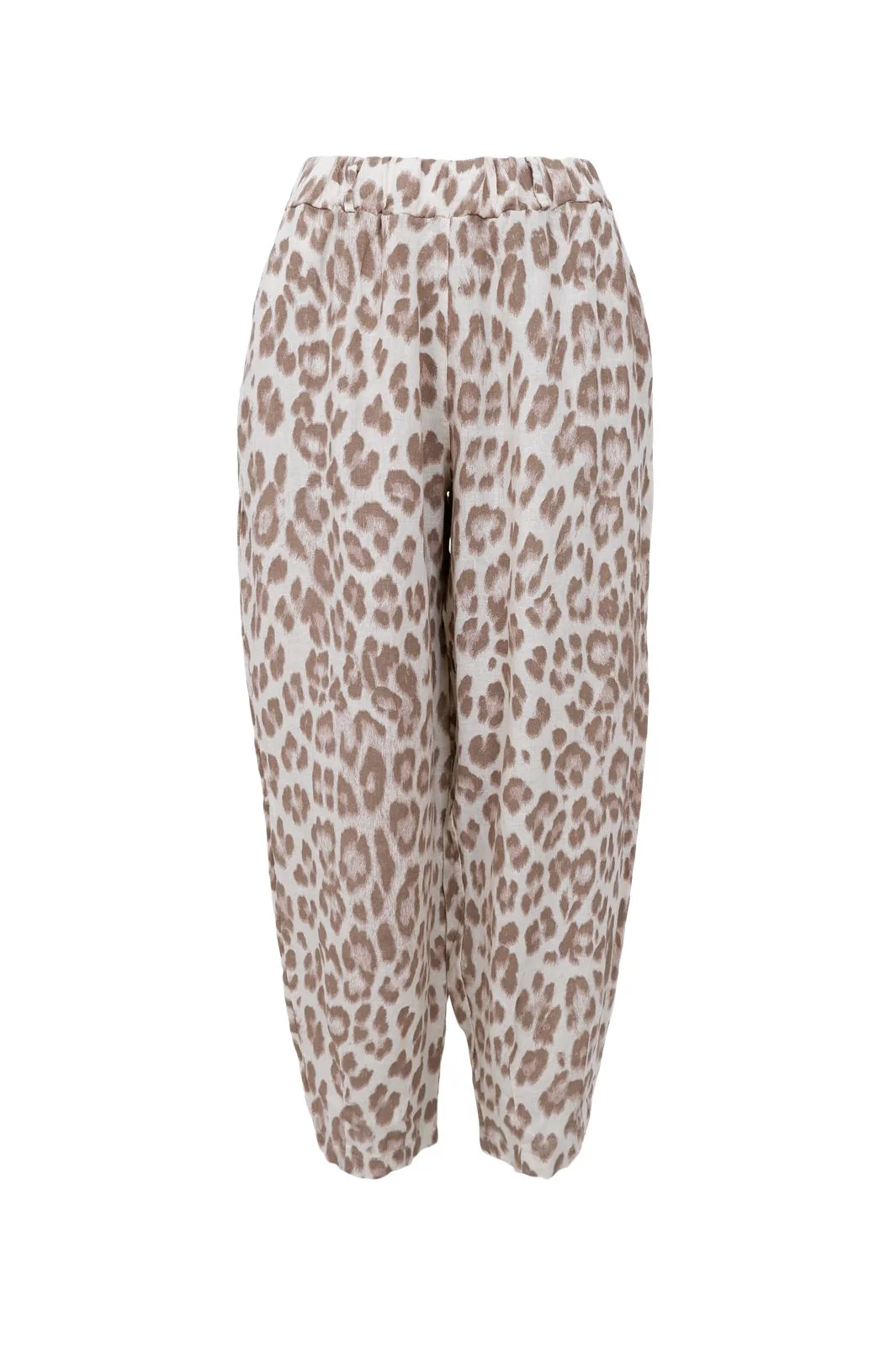 Black Colour - Bcmelina Barrel Linen Pant 41113 - Nougat Leo