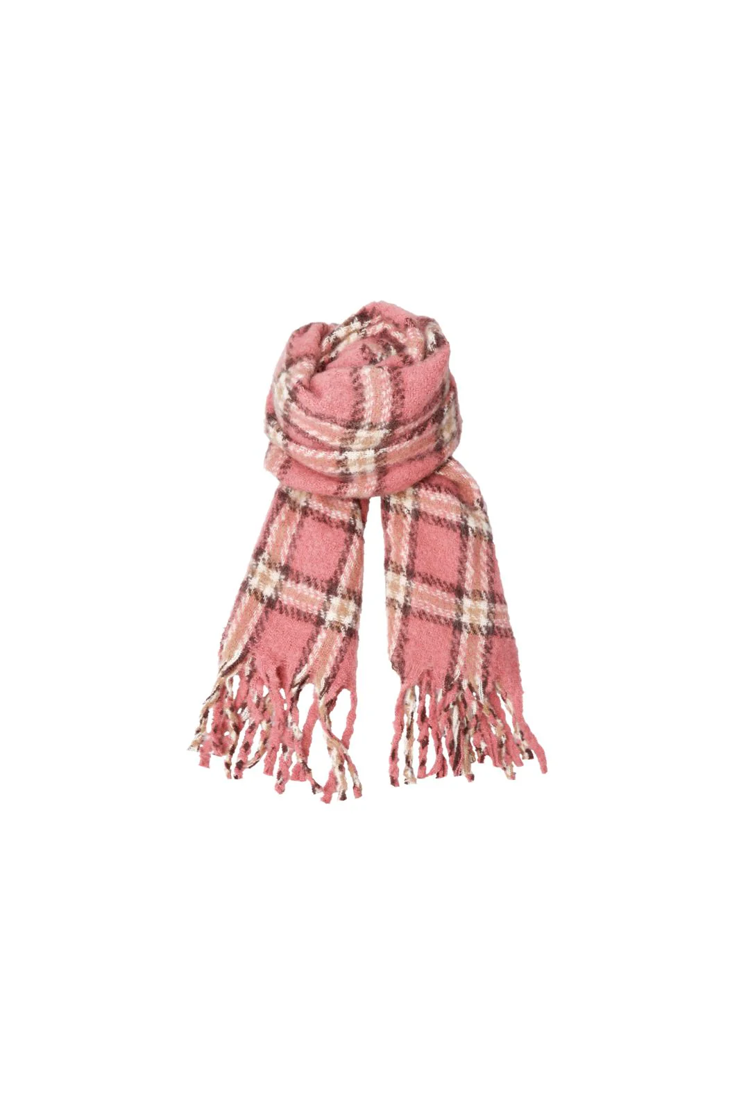 Black Colour - Bcpauline Chekered Winter Scarf 208411 - Winter Rose - Image 2