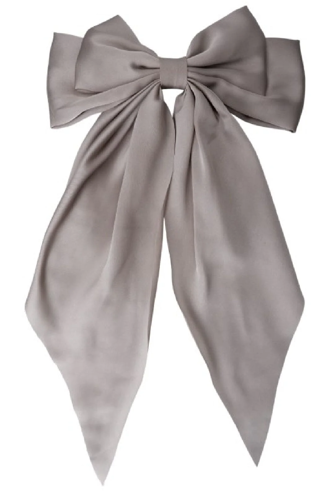 Black Colour - Bcrenee Satin Bow Barette - Grey
