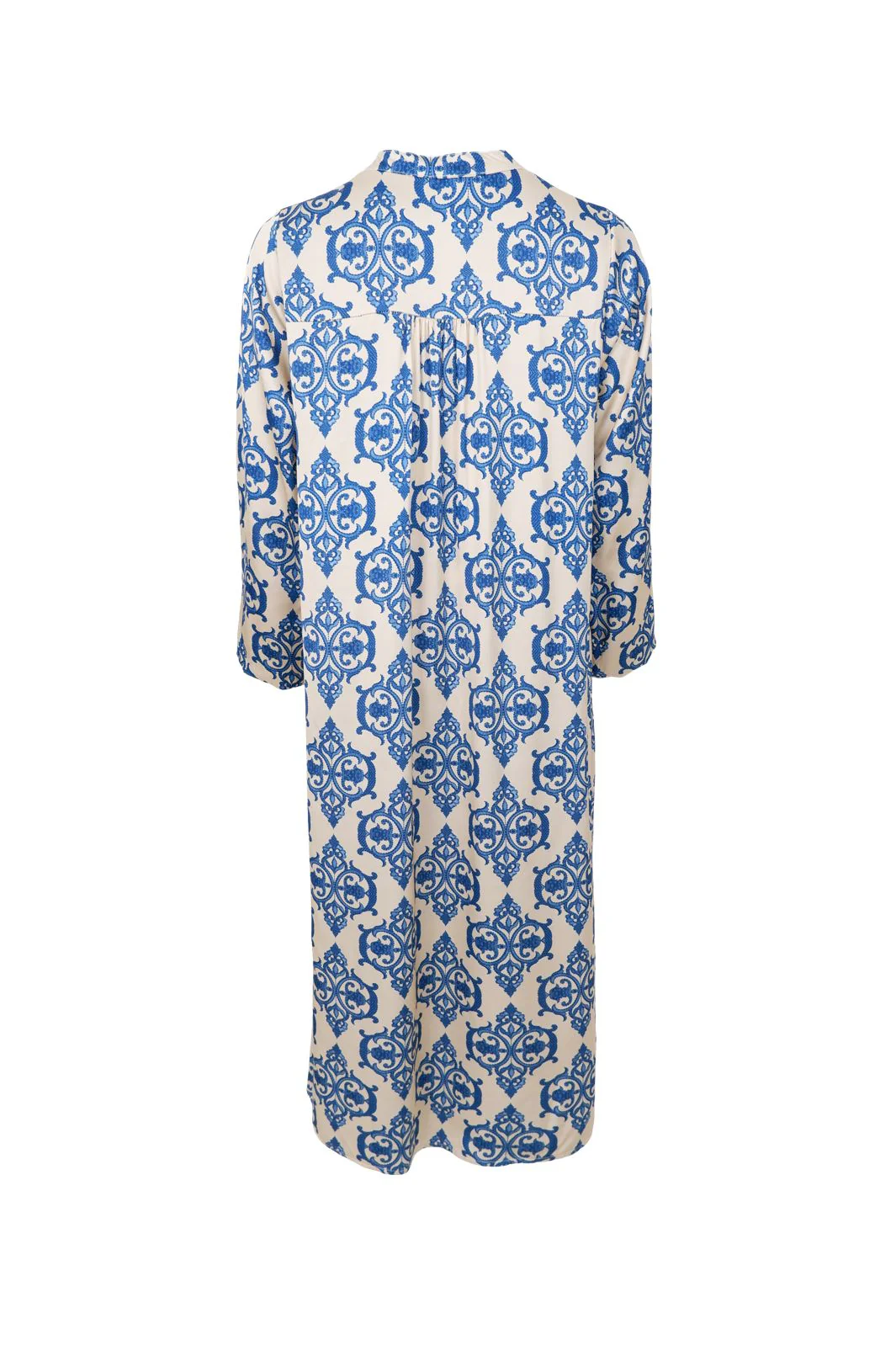 Black Colour - Bczentha Satin Dress 41086 - Off White Blue - Image 2