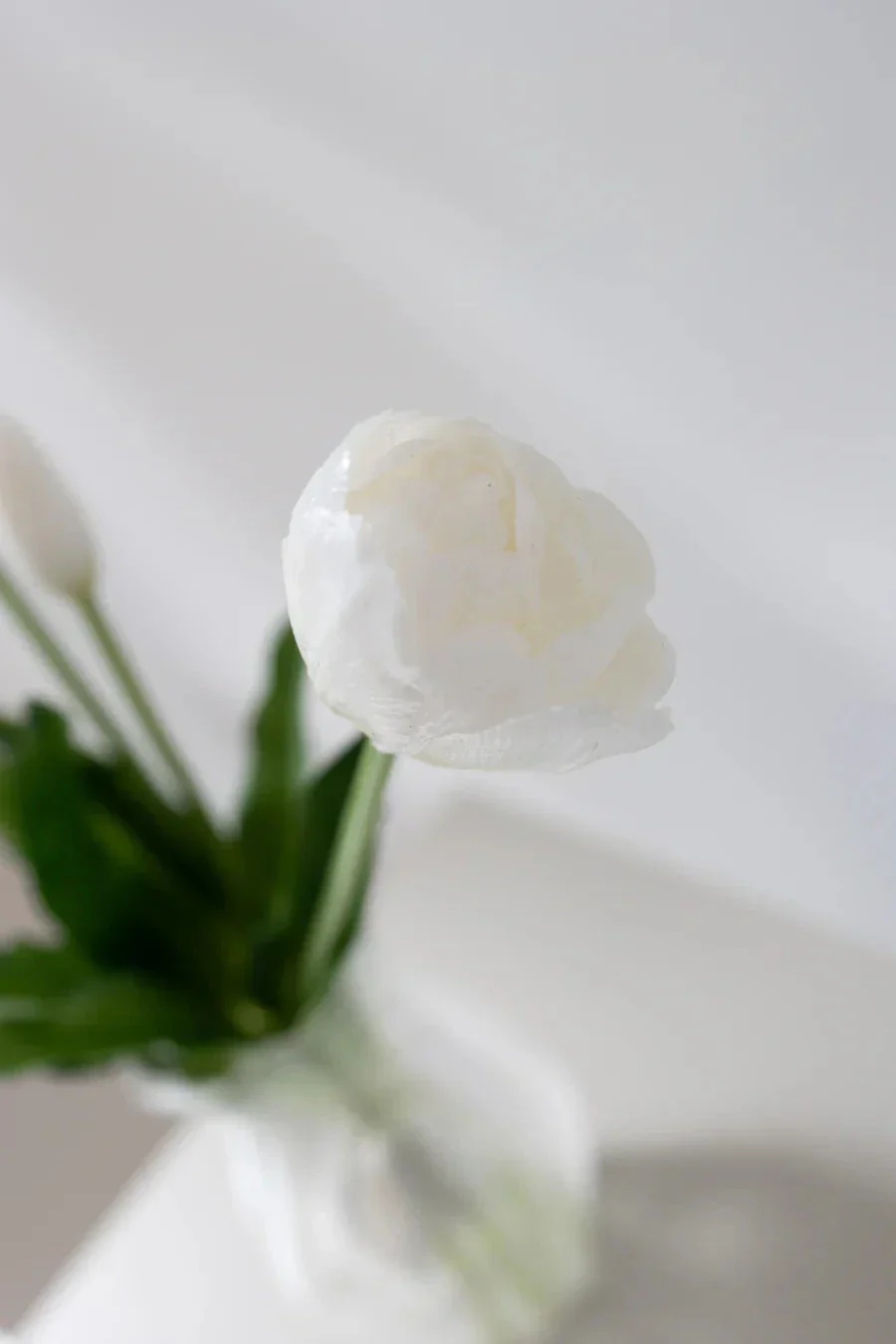 Bloom Objects - Artificial Layered Tulips White 02-174 - White - Image 2