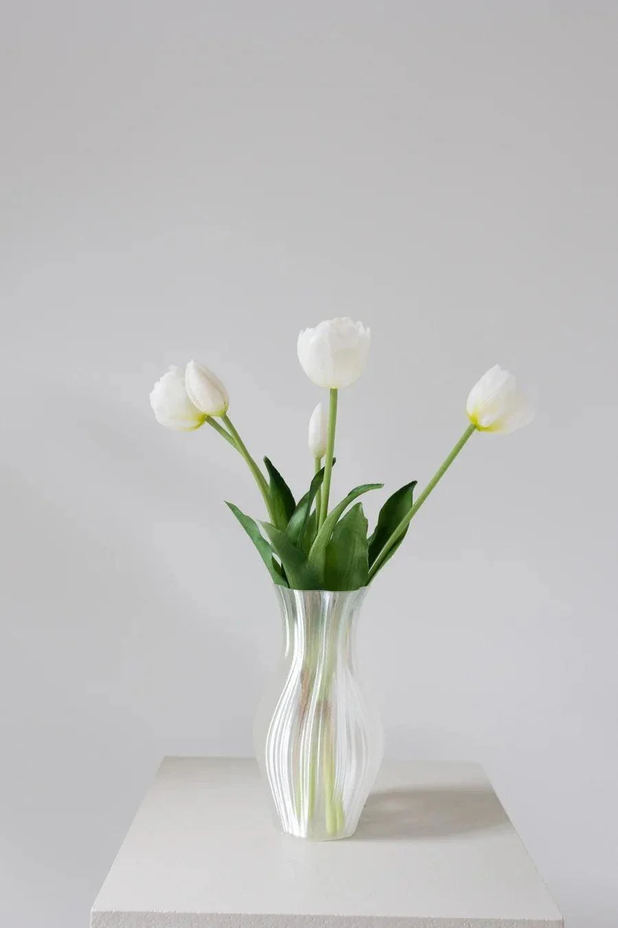 Bloom Objects - Artificial Layered Tulips White 02-174 - White - Image 3