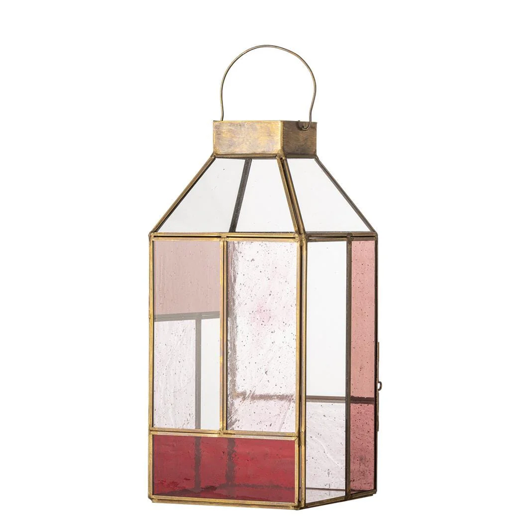Bloomingville - Drew Lanterne, Rosa, Glas 82072736 - Rose - Image 6