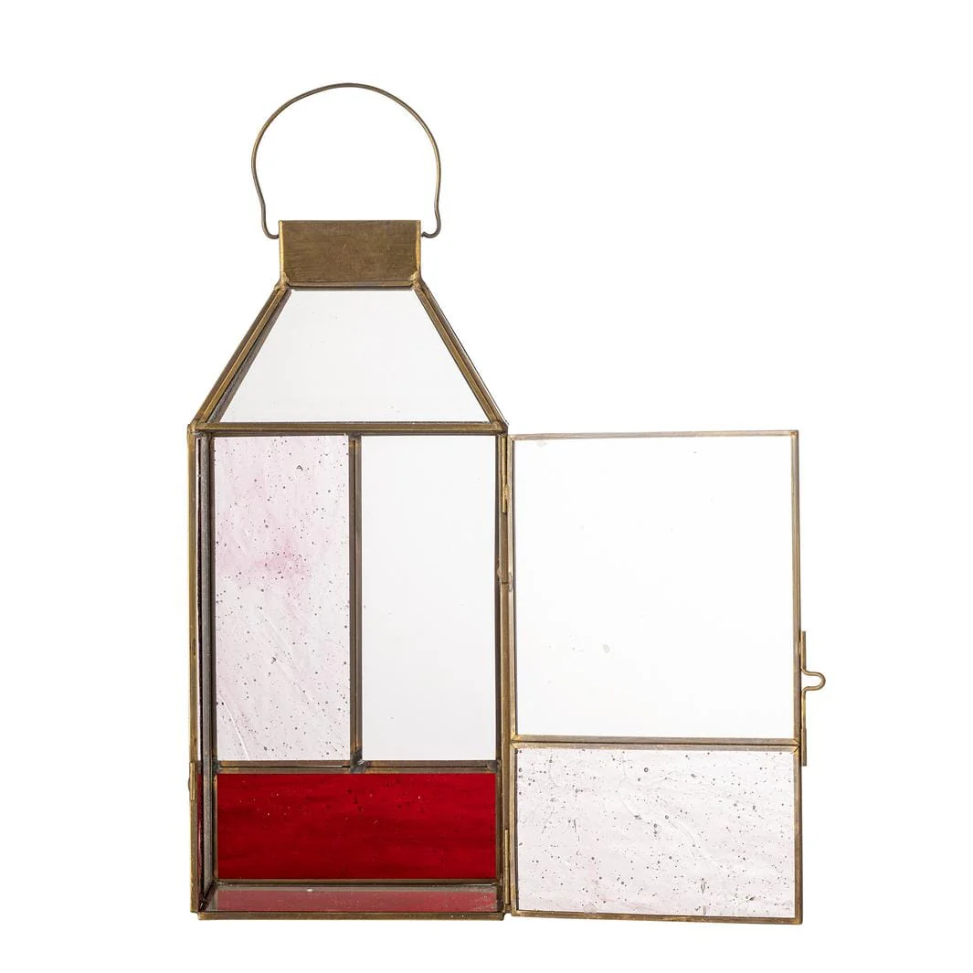 Bloomingville - Drew Lanterne, Rosa, Glas 82072736 - Rose - Image 7