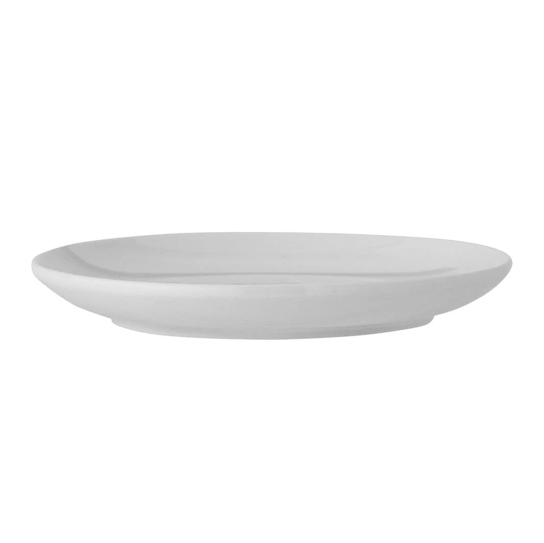 Bloomingville - Wendy Tallerken, Hvid, Stentøj 82061411 - White - Image 4