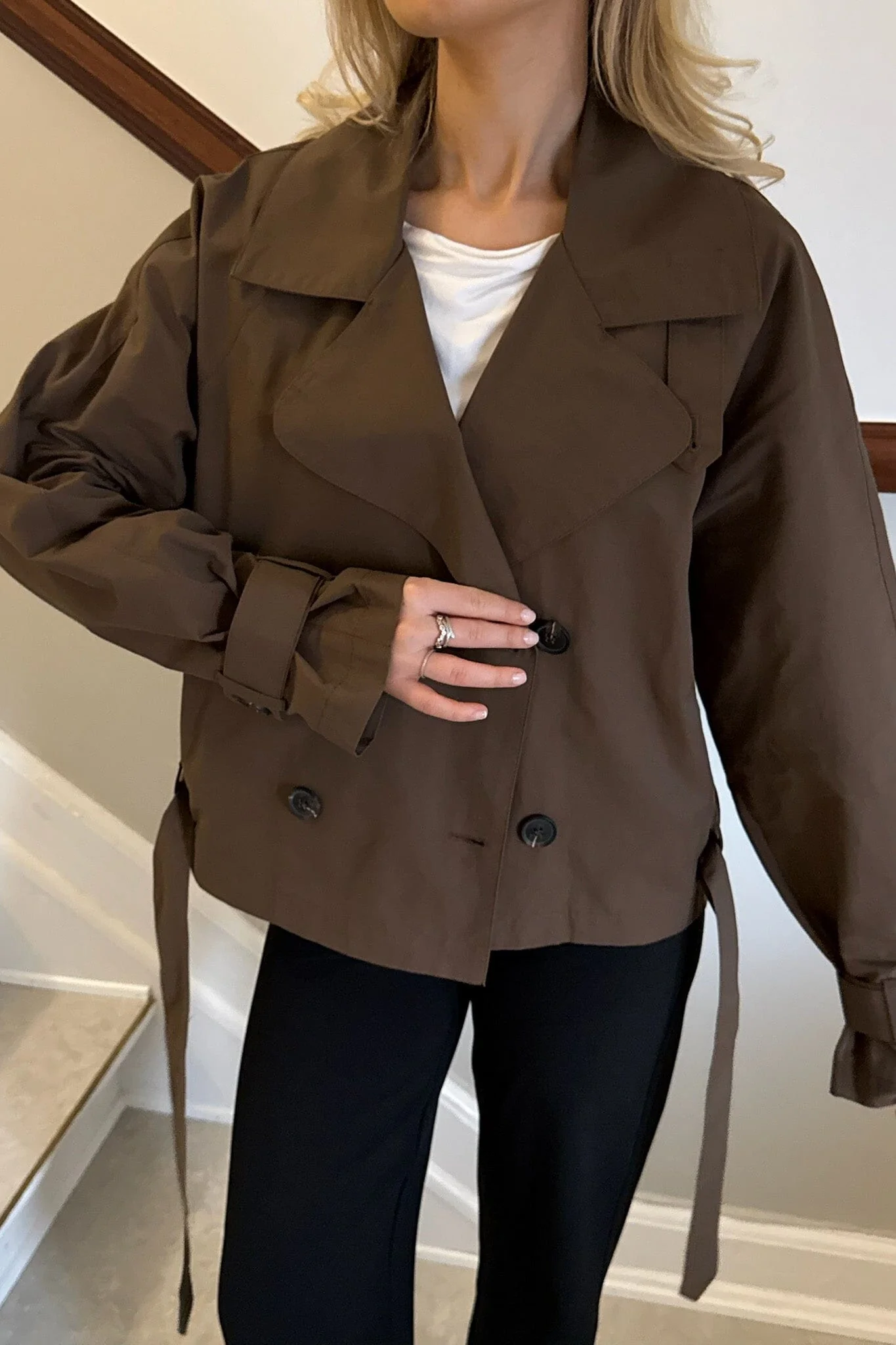 BYIC - Almaic Trenchcoat A2319 - Dark Brown - Image 2