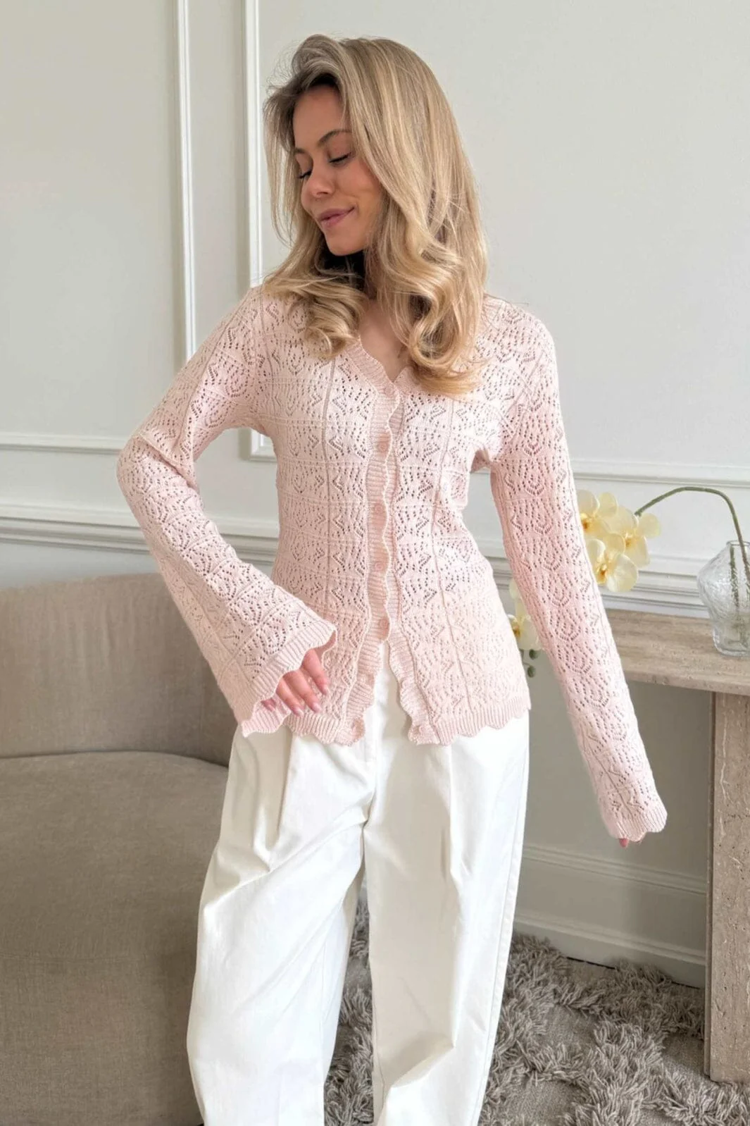 BYIC - Dagmaric Cardigan 1229 - Light Pink - Image 7