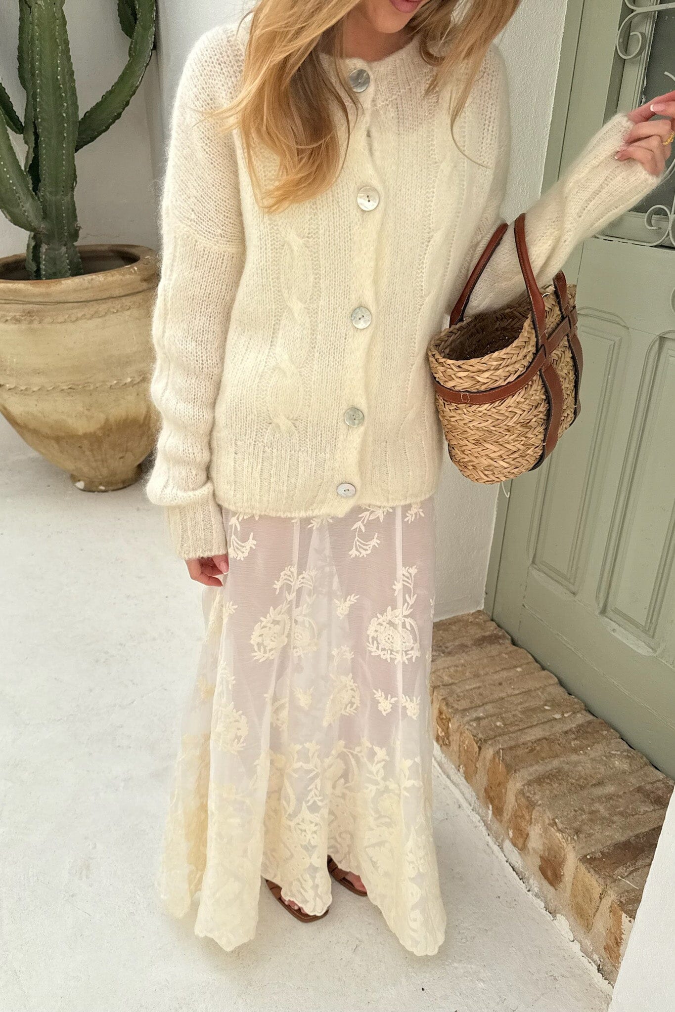 BYIC - Ditteic Cardigan 3420 - White - Image 5