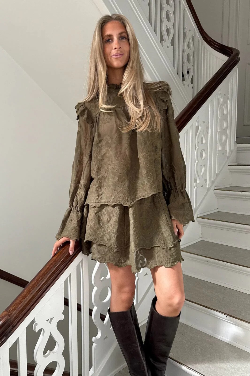 BYIC - Ellinoric Lace Shirt 2550 - Vintage Olive
