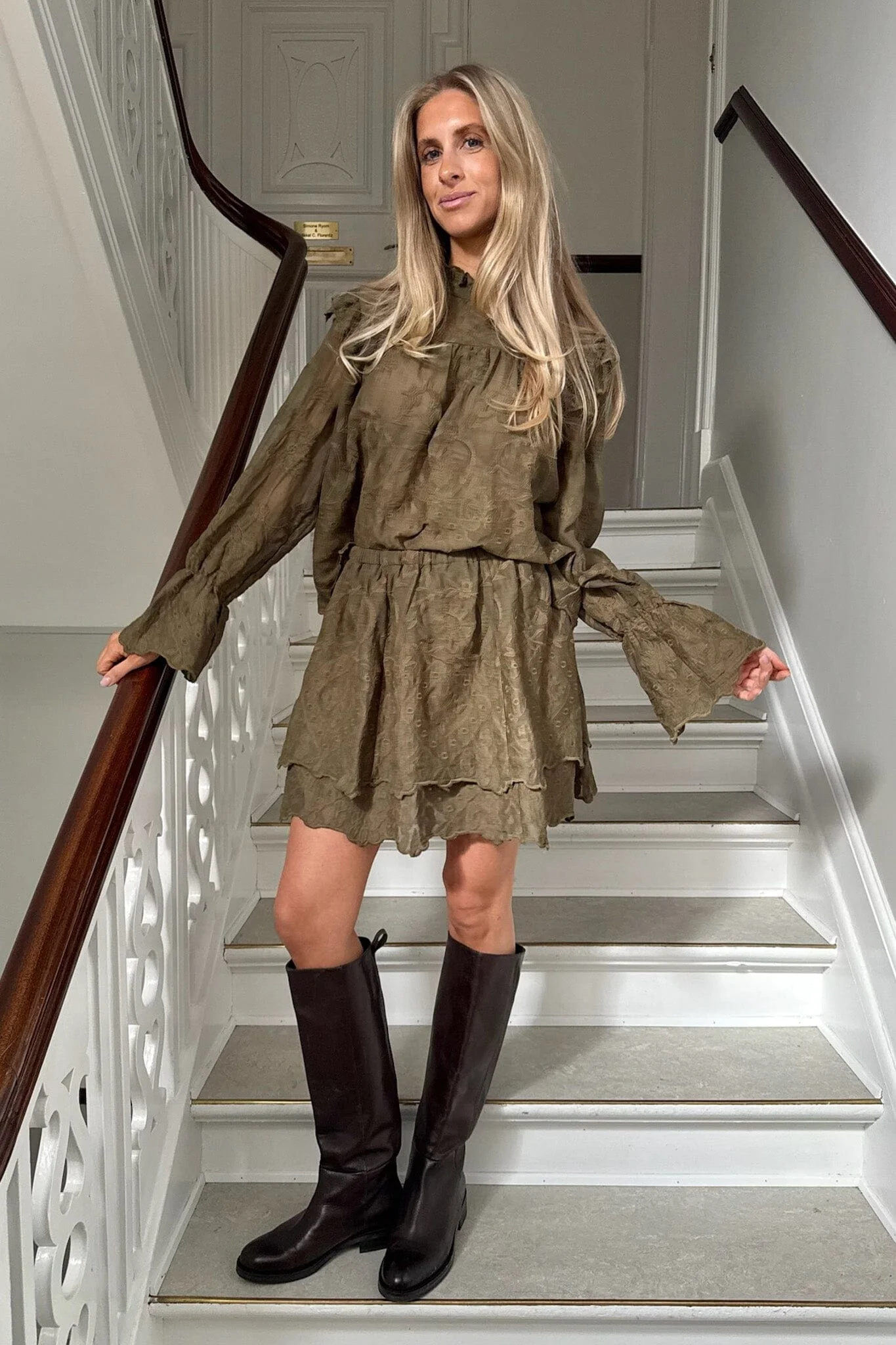 BYIC - Ellinoric Lace Shirt 2550 - Vintage Olive - Image 13