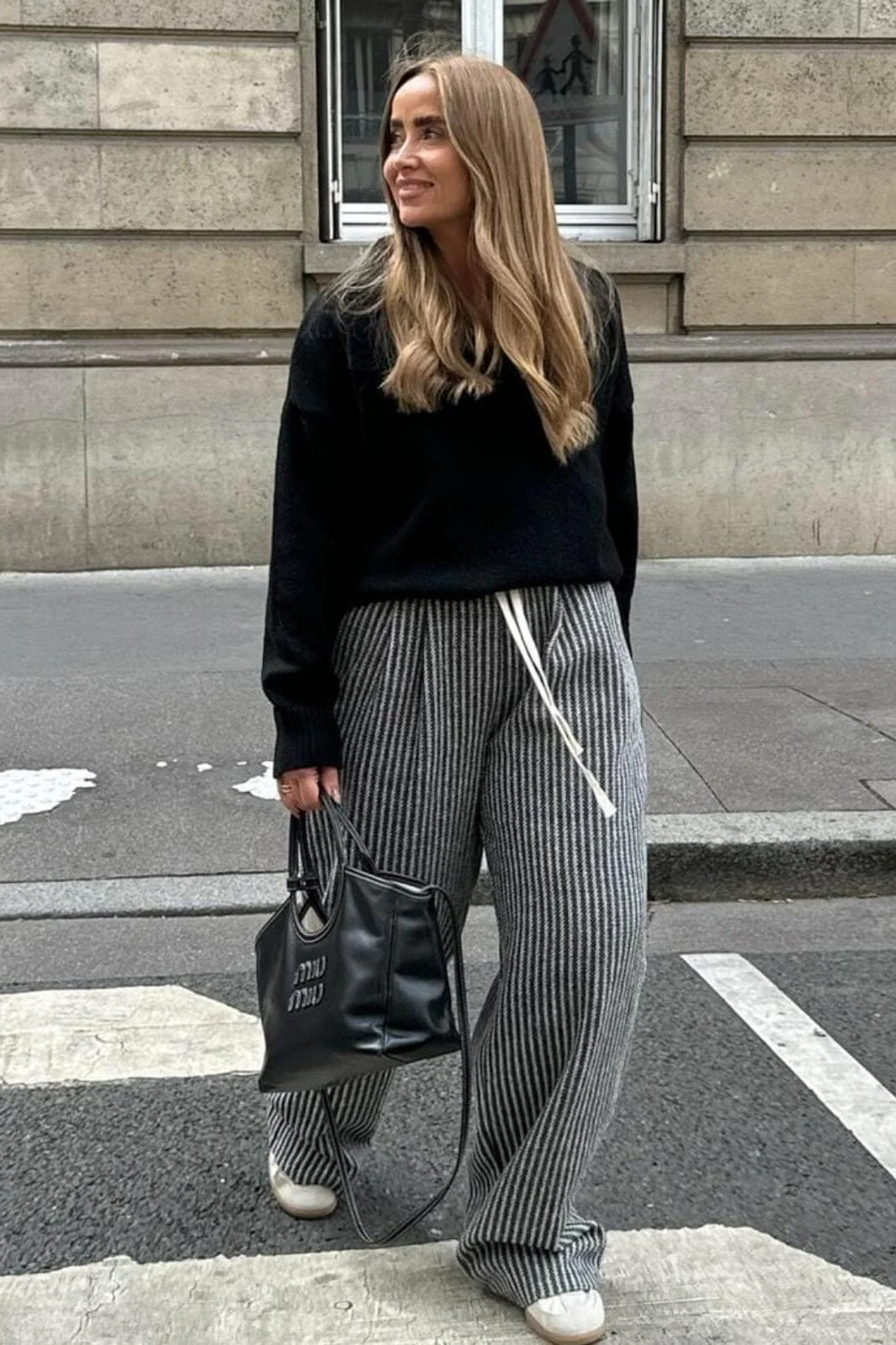 BYIC - Fridaic Pants A23716 - blacks Black Stripes