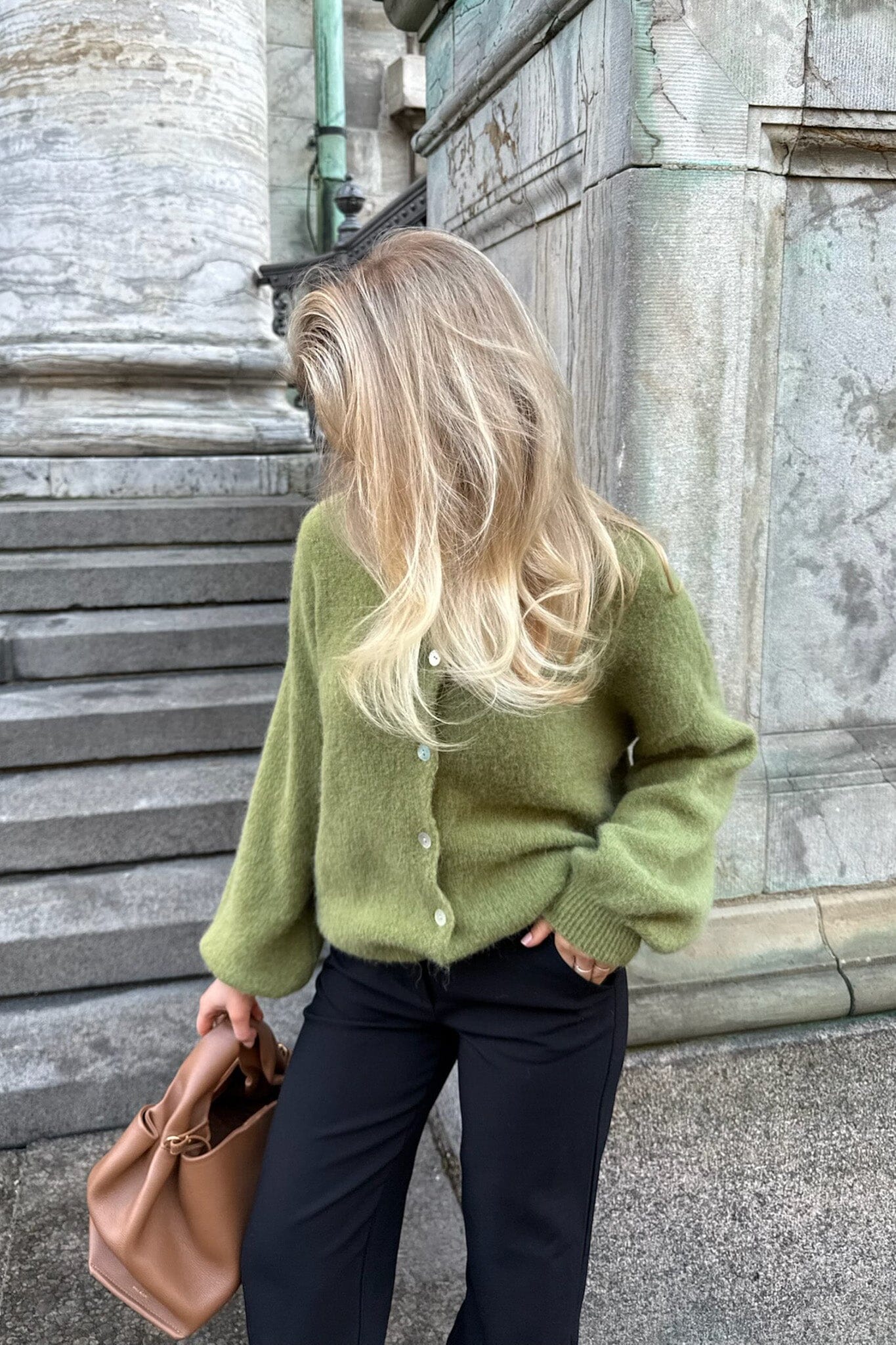 BYIC - Idaic Cardigan 5219 - Olive - Image 4