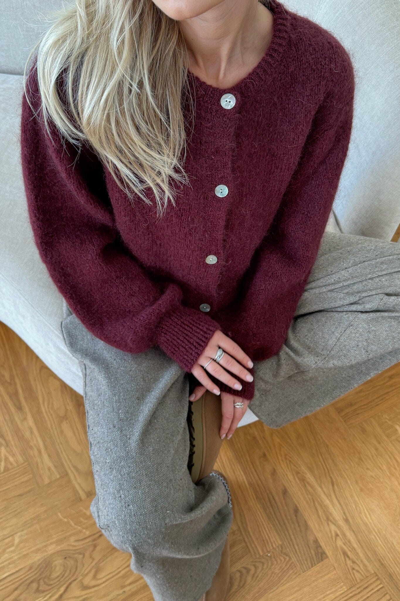 BYIC - Idaic Cardigan - bordeaux Bordeaux - Image 4