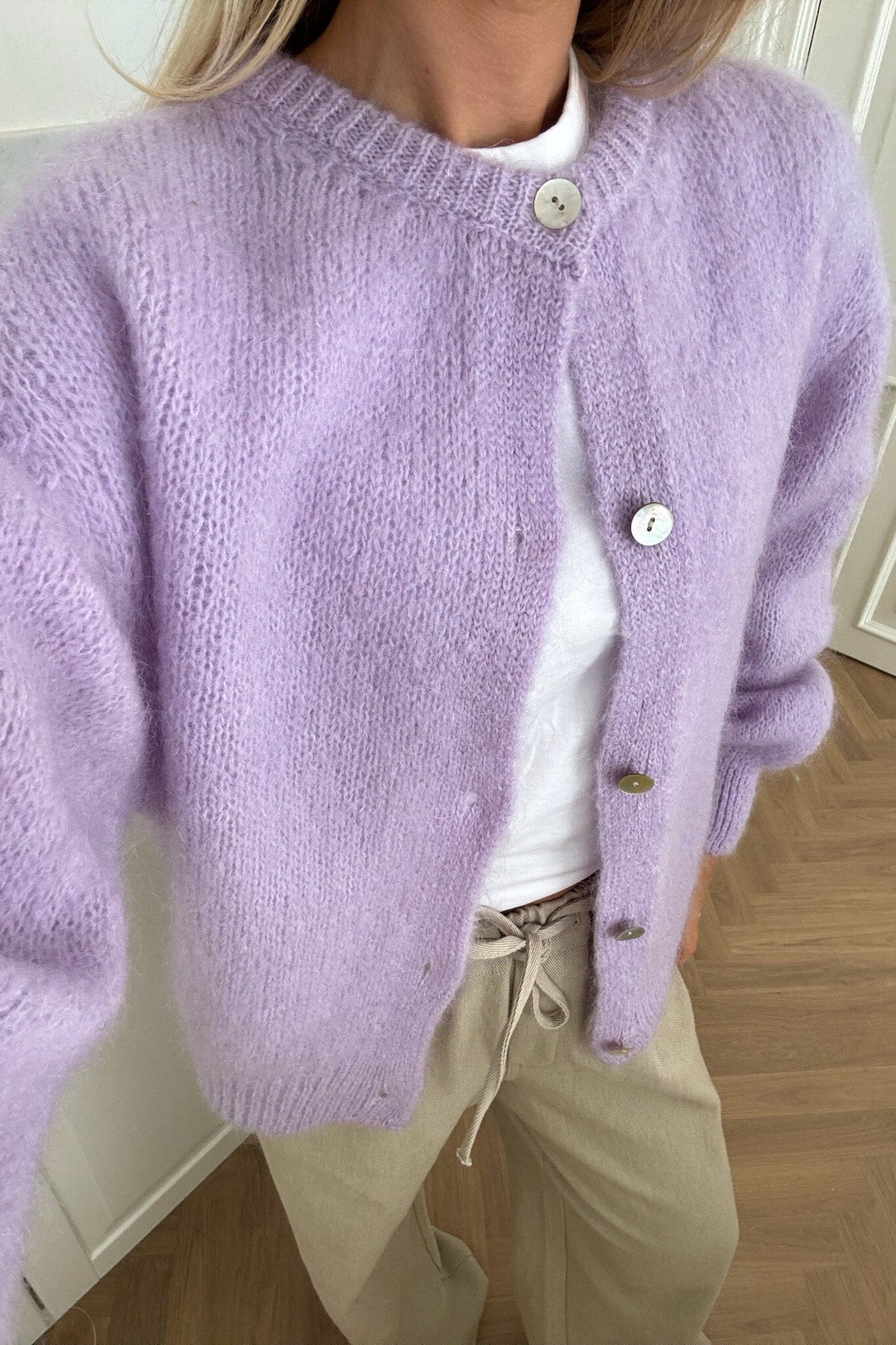 BYIC - Idaic Cardigan - lp Light Purple - Image 3