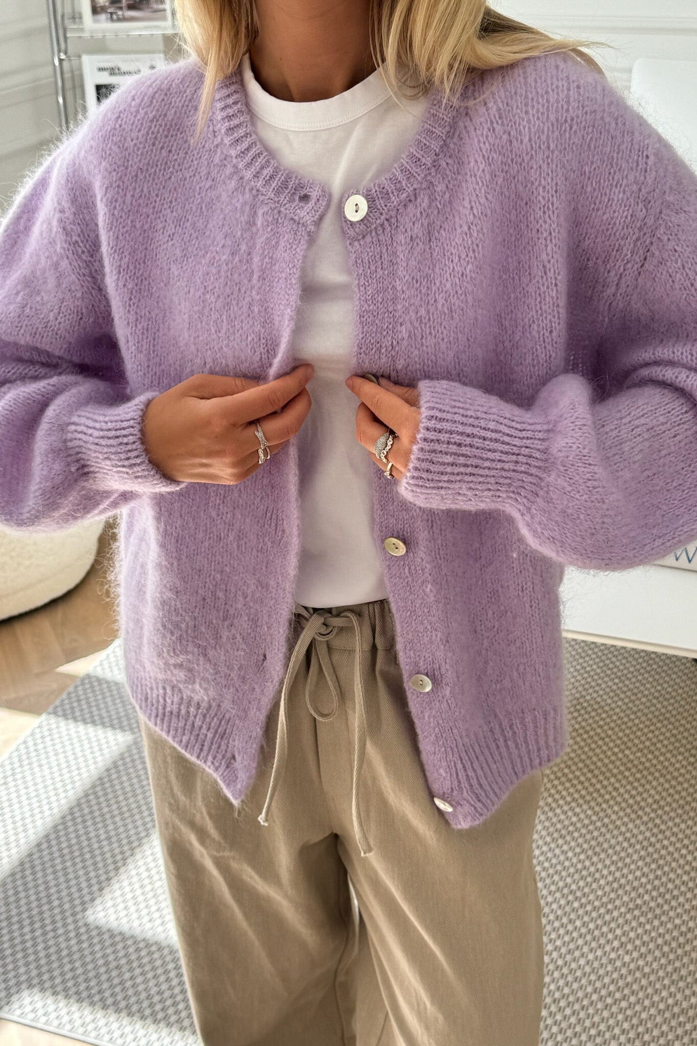 BYIC - Idaic Cardigan - lp Light Purple - Image 7