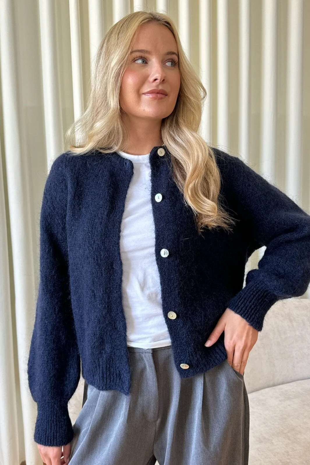 BYIC - Idaic Cardigan - navy Navy - Image 6